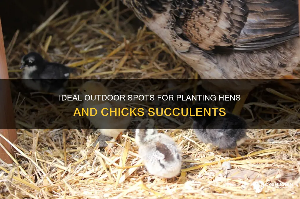 where to plant hens and chicks outdoors