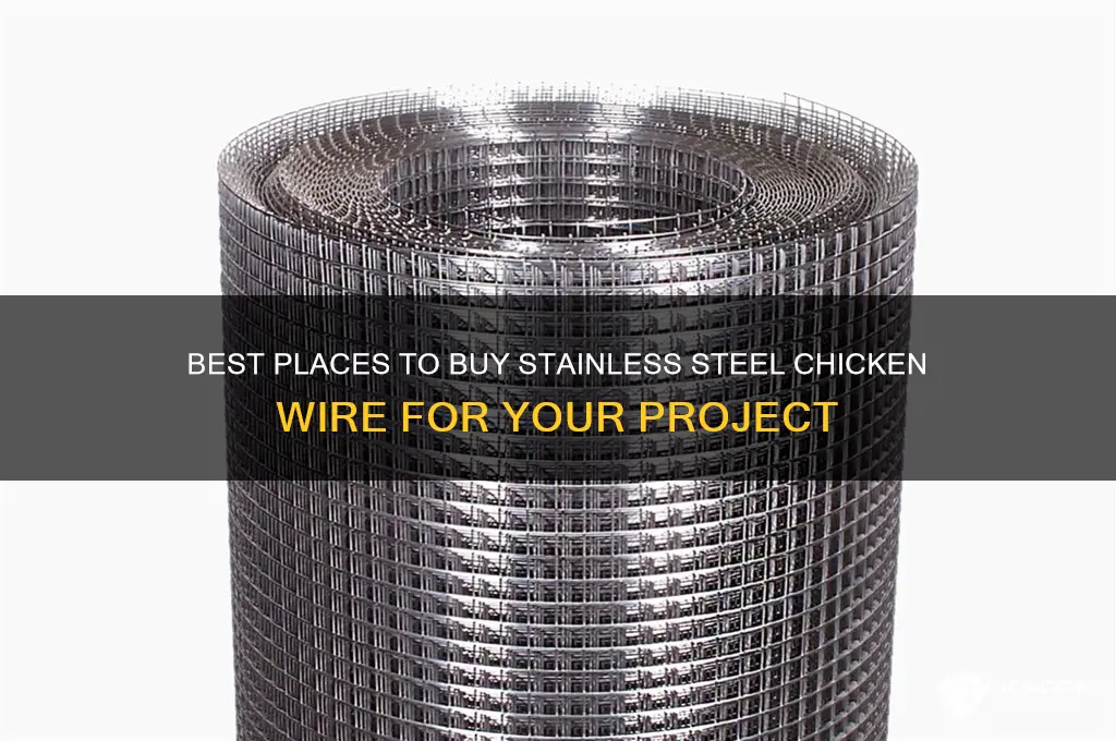 where to purchase stainless steel chicken wire