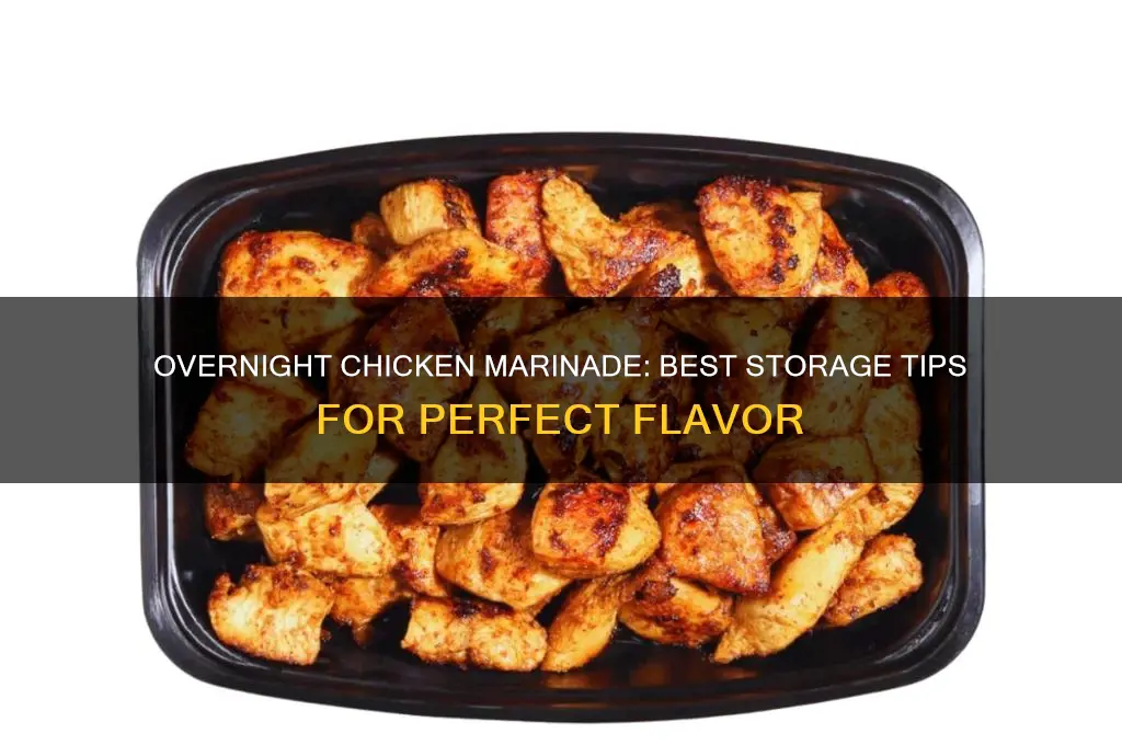 where to store chicken if marinating overnight