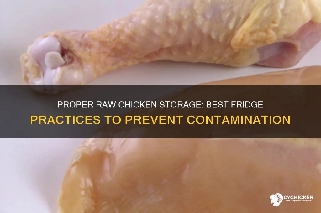 where to store raw chicken in fridge