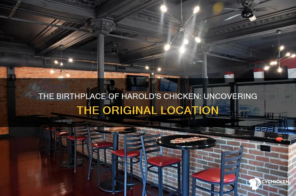 where was the first harolds chicken located