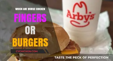 Chicken Fingers vs. Burgers: Which Fast Food Favorite is Worse?