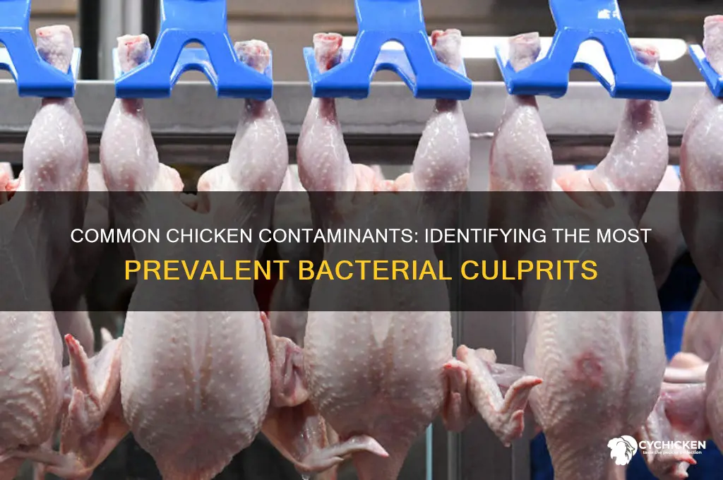 which bacteria most commonly contaminates chicken and