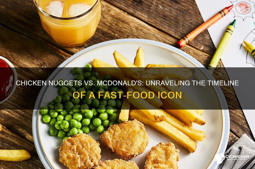 which came first chicken nugget or mcdonald