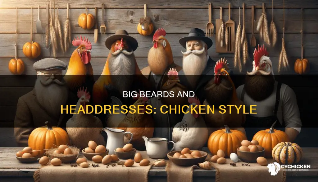 which chicken breed has a large headdress and beard