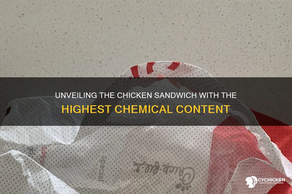 which chicken sandwich has the most chemicals