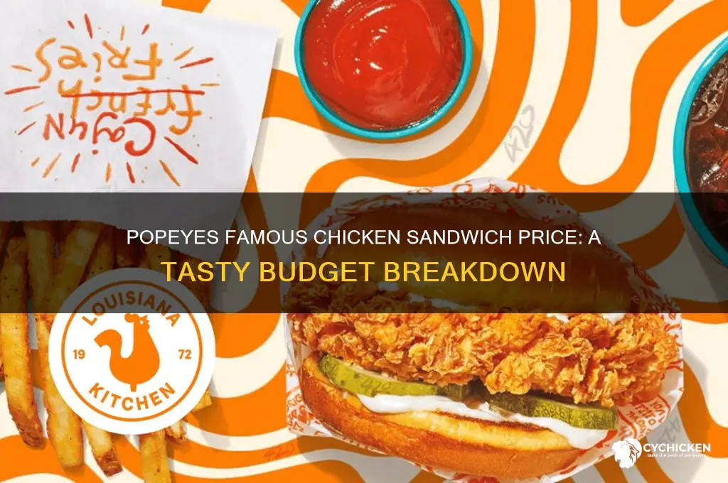 which chicken sandwich is the famous popeyes sandwich price