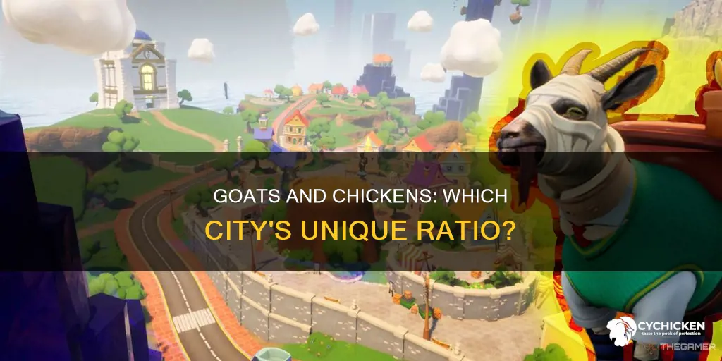 which city has 3 7 chicken and 1 2 goat