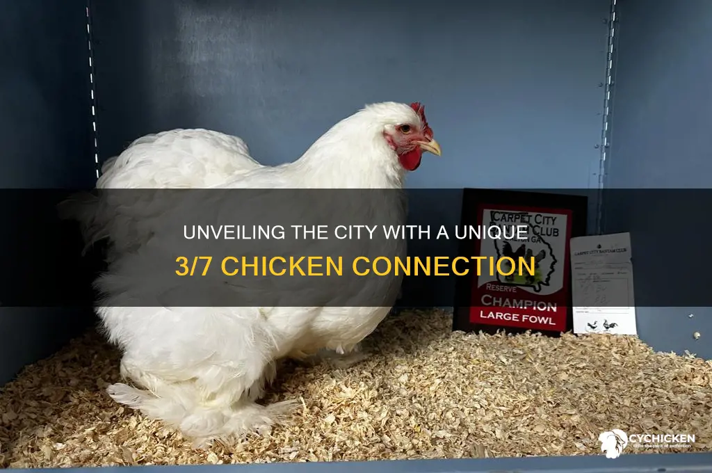 which city has 3 7 of chicken