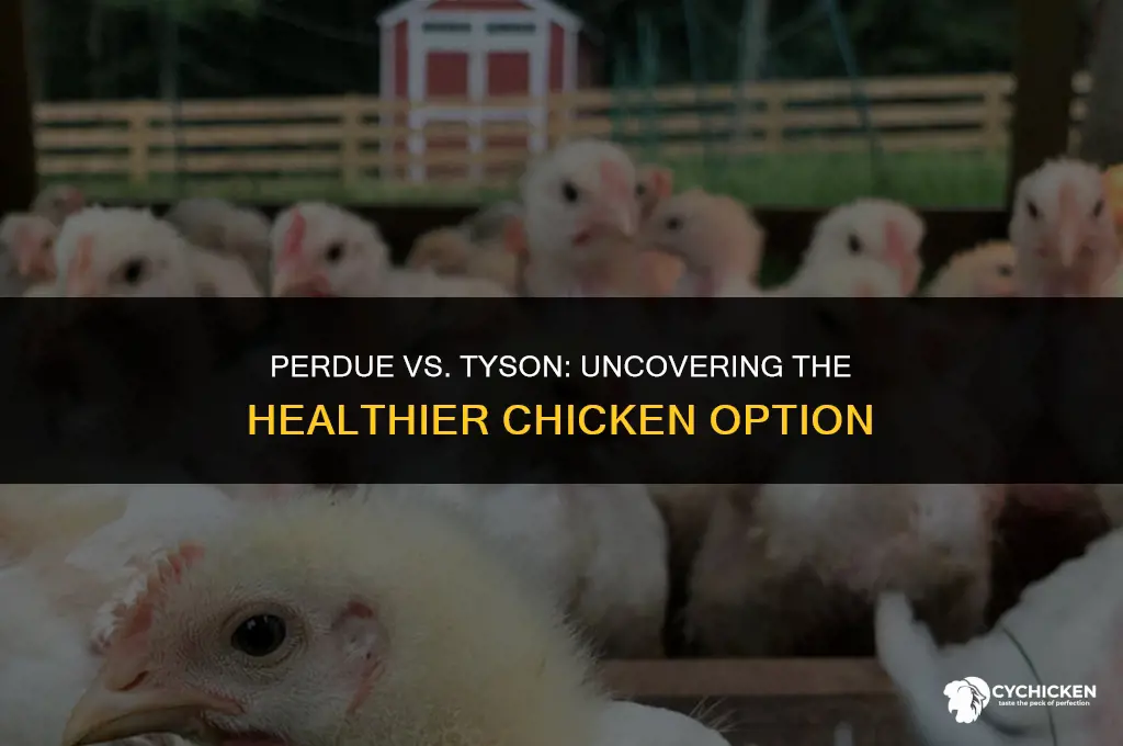 which company has healthier chicken perdue or tyson