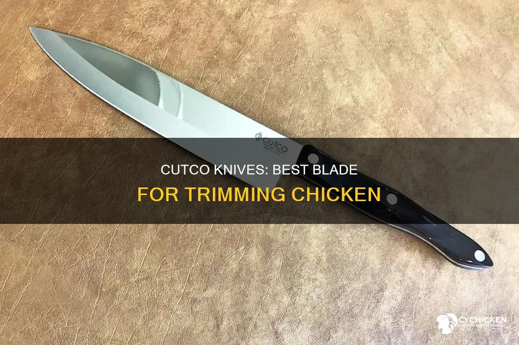 which cutco knife best for cutting fat offraw chicken