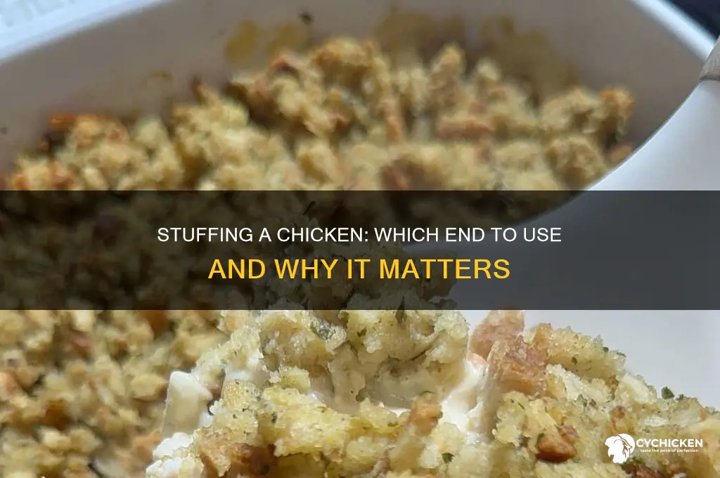 which end do you stuff a chicken