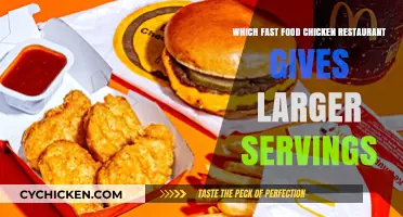 Which Fast Food Chicken Restaurant Offers the Most Generous Servings?