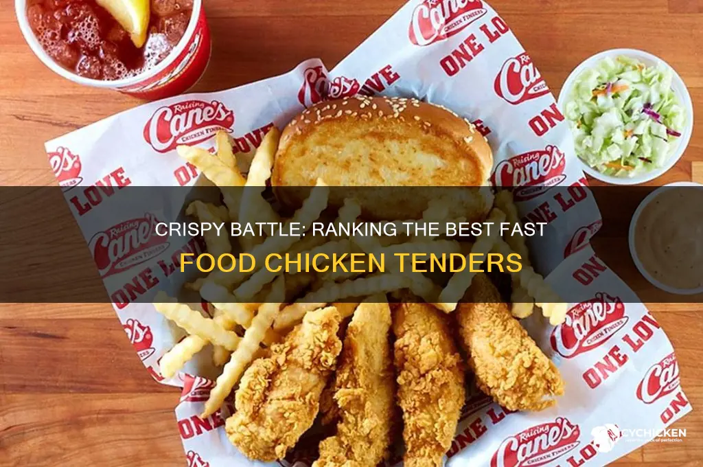 which fast food has the best chicken tenders