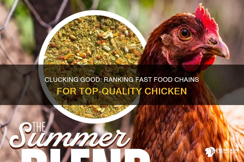 which fast food has the best quality chicken