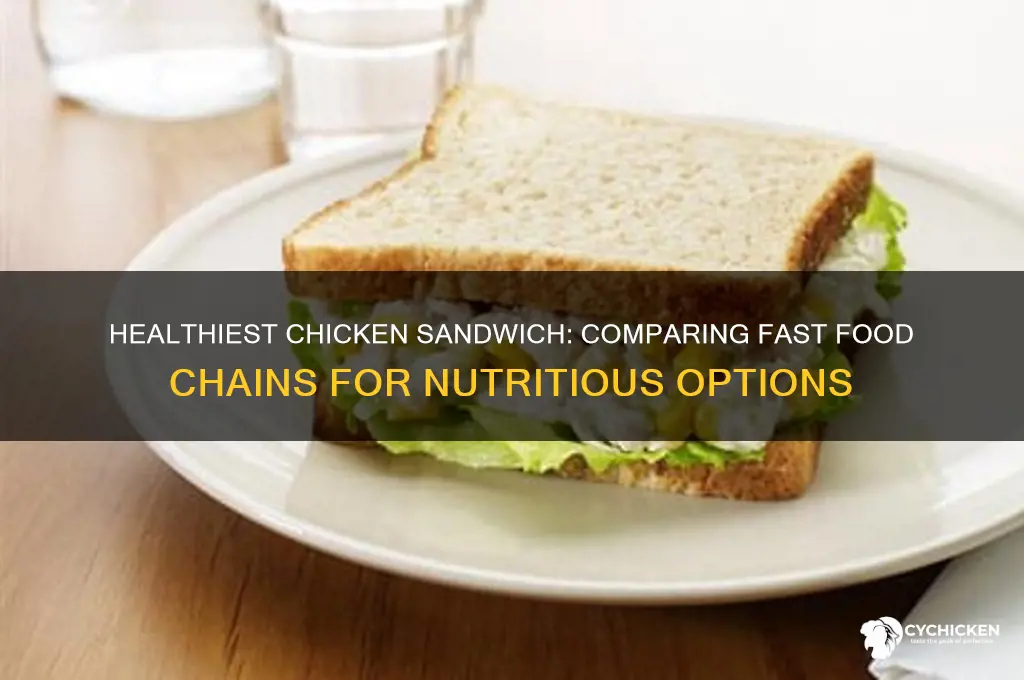 which fast food restaurant has the healthiest chicken sandwich