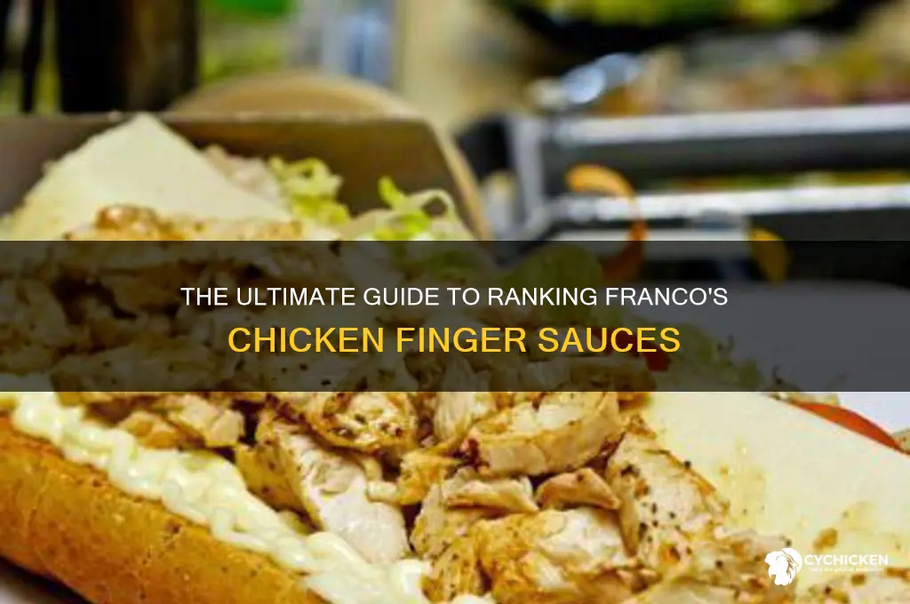 which francos chicken finger sauce is best