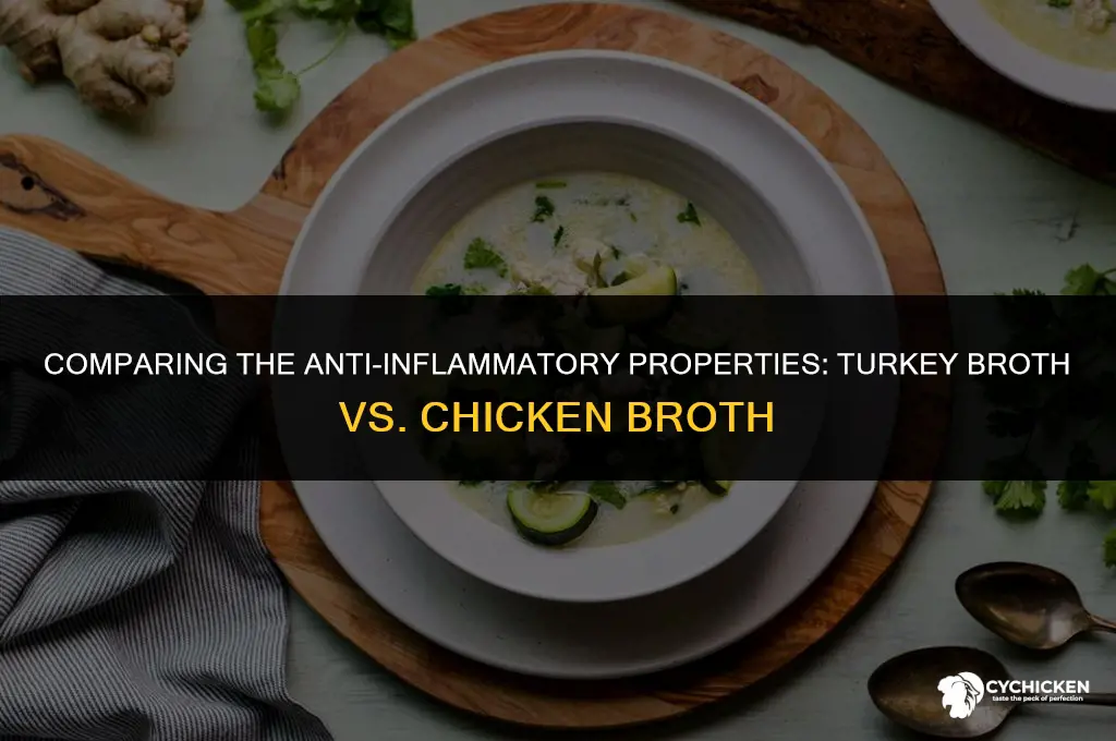 which has more anti-inflammatory turkey broth or chicken broth