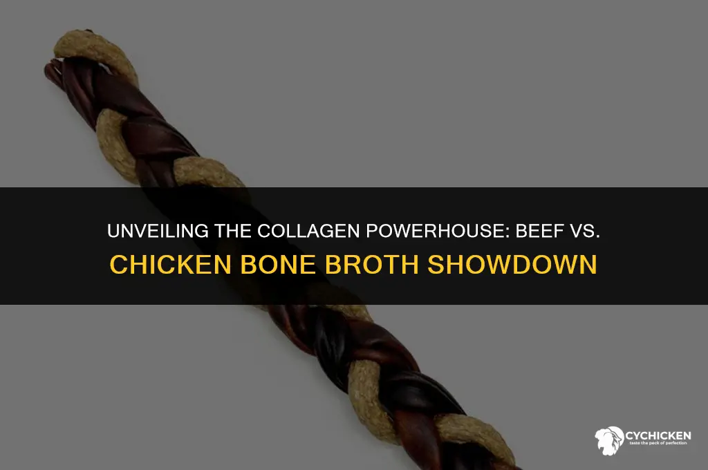 which has more collagen beef or chicken bone broth