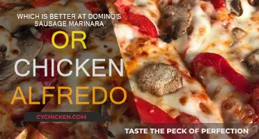 Domino's Toppings: Sausage Marinara vs. Chicken Alfredo
