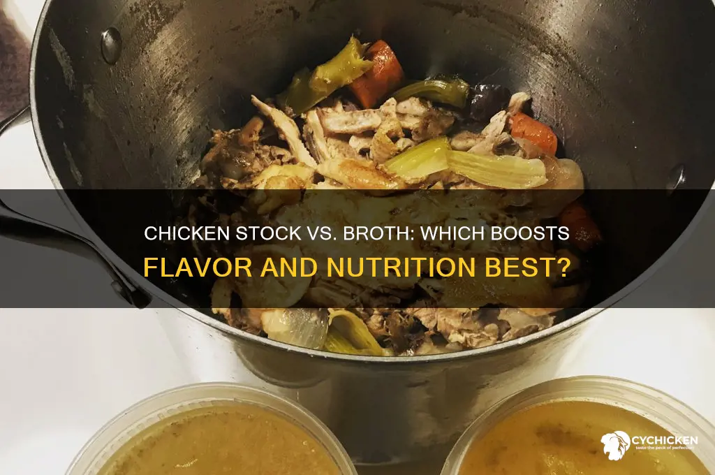 which is better chicken st ock or broath