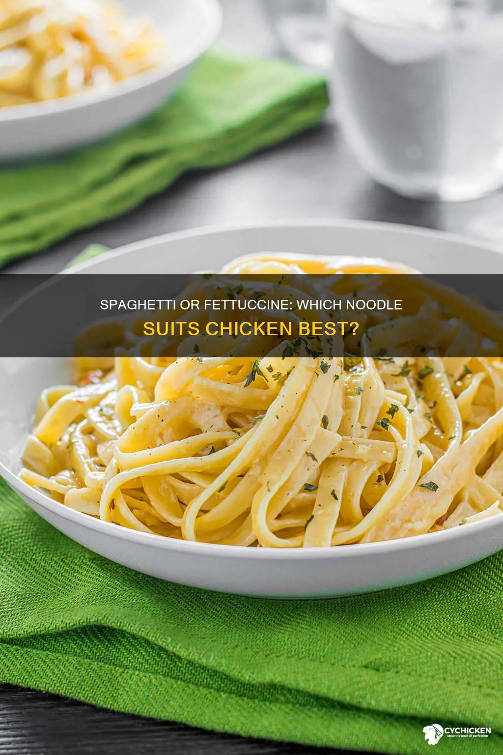 which is better for chicken spaghetti fettuccine or regular noodles
