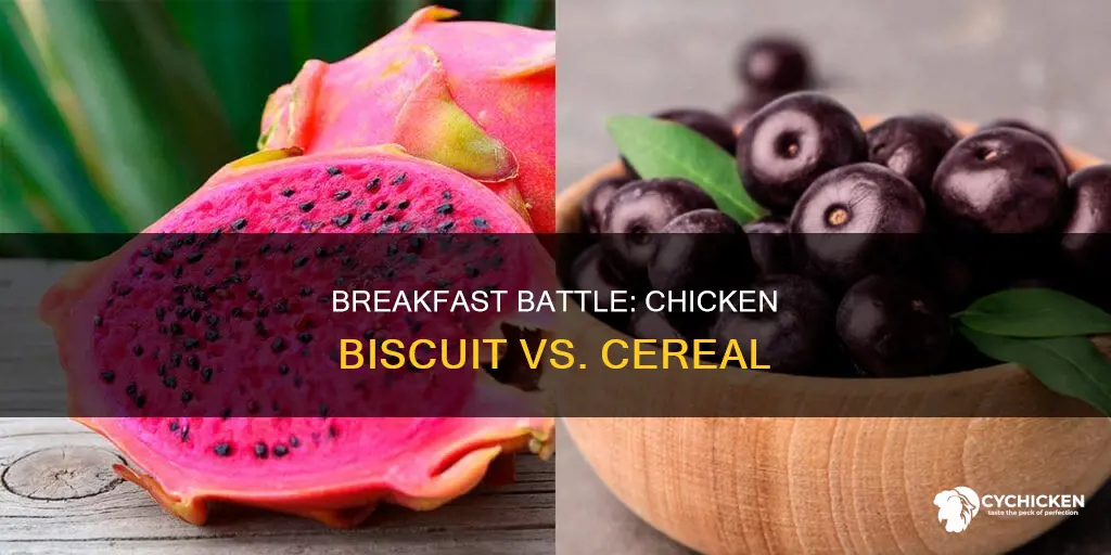 which is better for you chicken biscuit or cereal