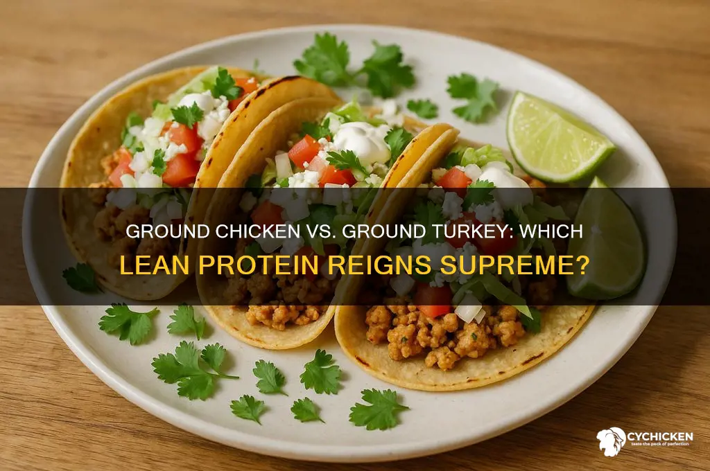 which is better ground chicken or ground turkey