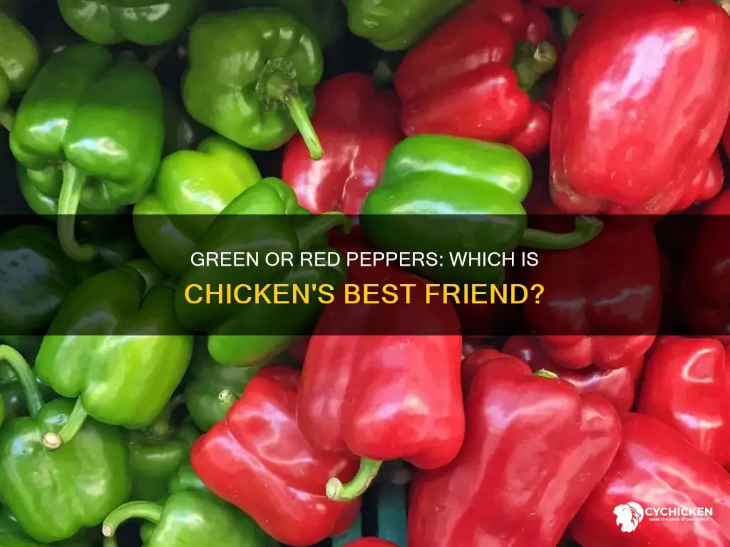 which is better with chicken red or green peppers