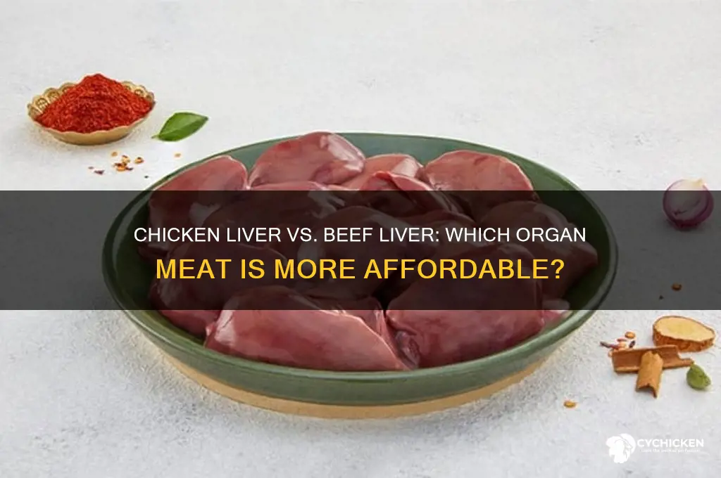 which is cheaper chicken liver or beef liver
