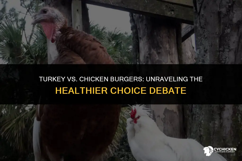 which is healthier chicken burger or turkey burger