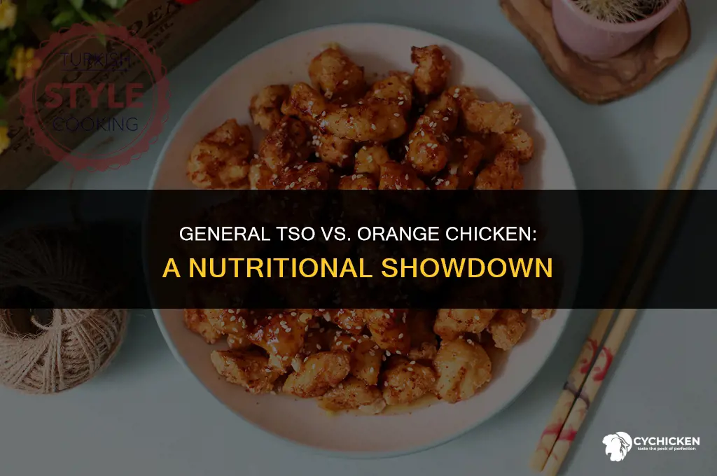 which is healthier general tso or orange chicken