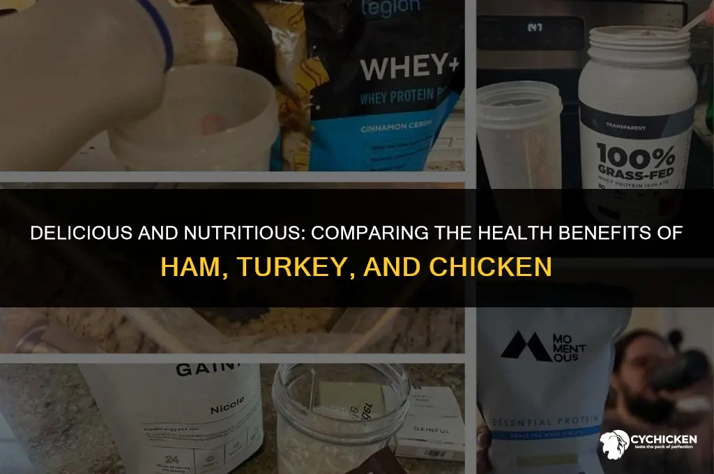 which is healthier ham turkey or chicken
