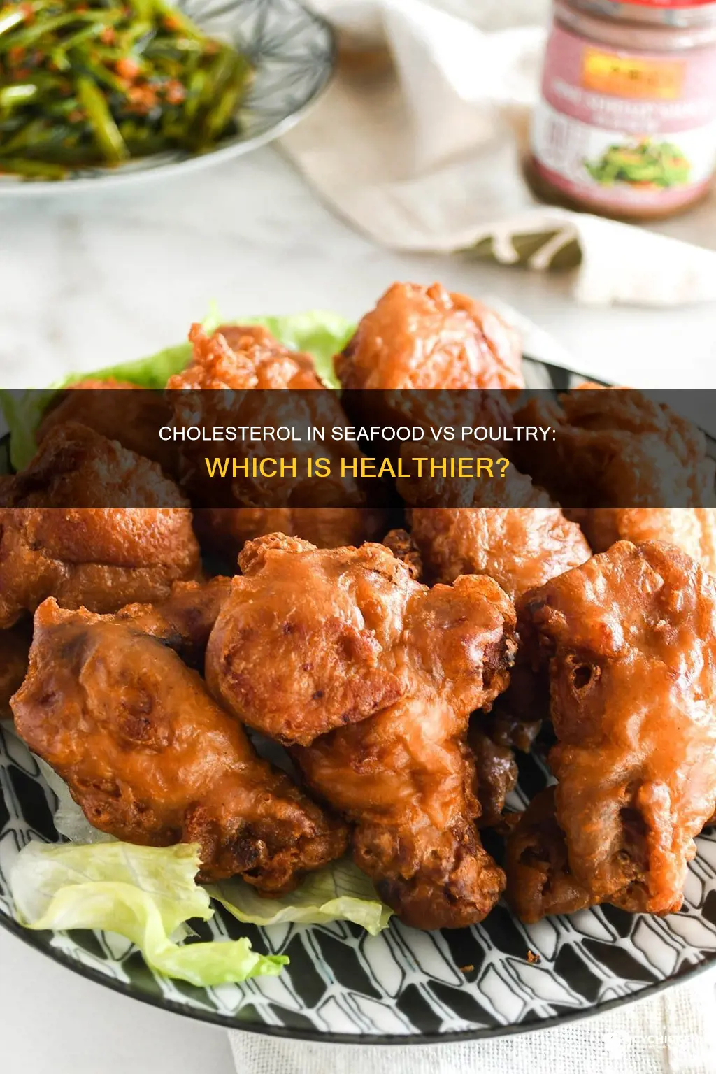 which is higher in chlesterol or shrimp or chicken