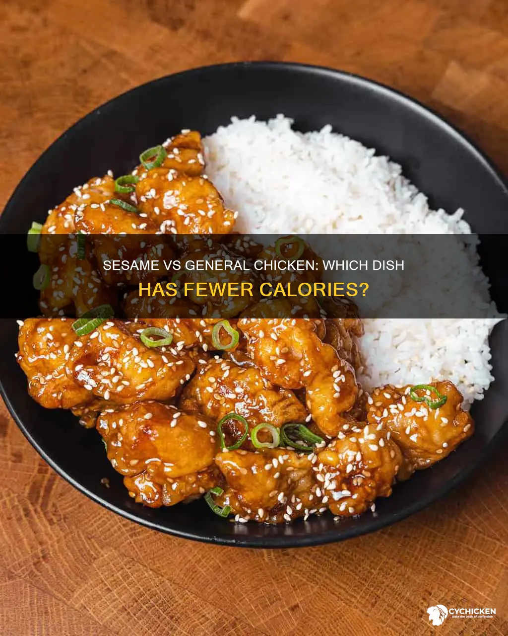 which is less points sesame chicken or general chicken