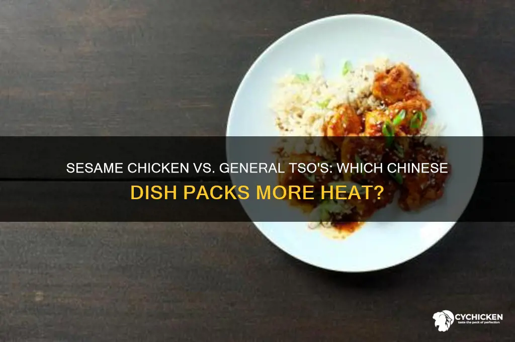 which is spicier sesame chicken or general tsos