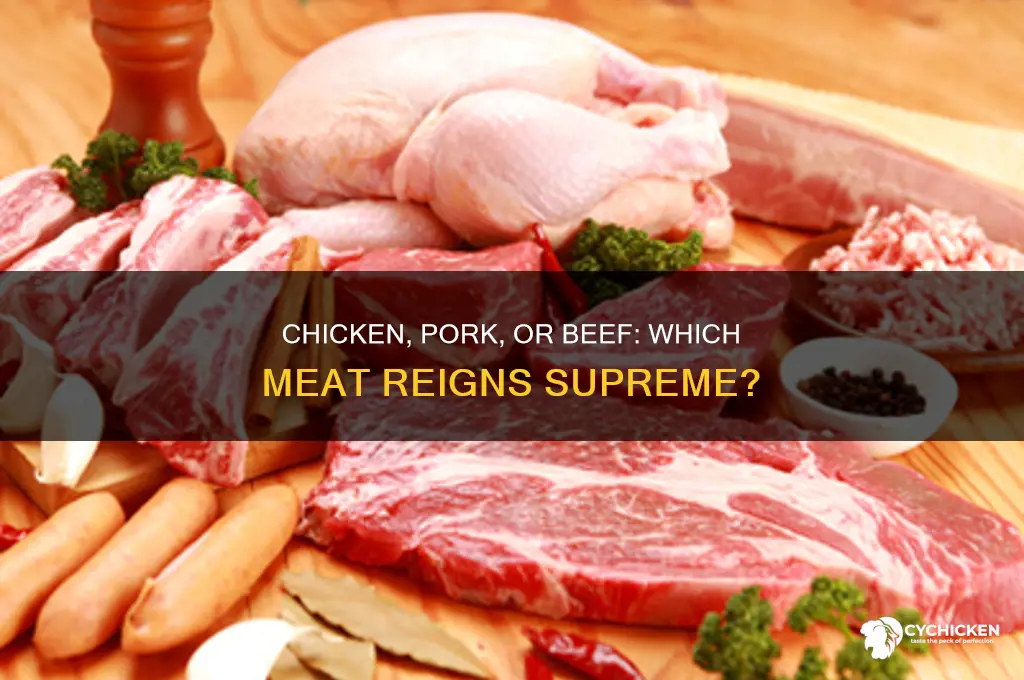 which meat is better chicken pork or beef