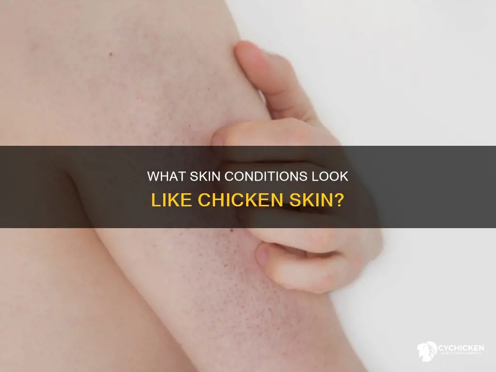 which of the following has the appearance of chicken skin