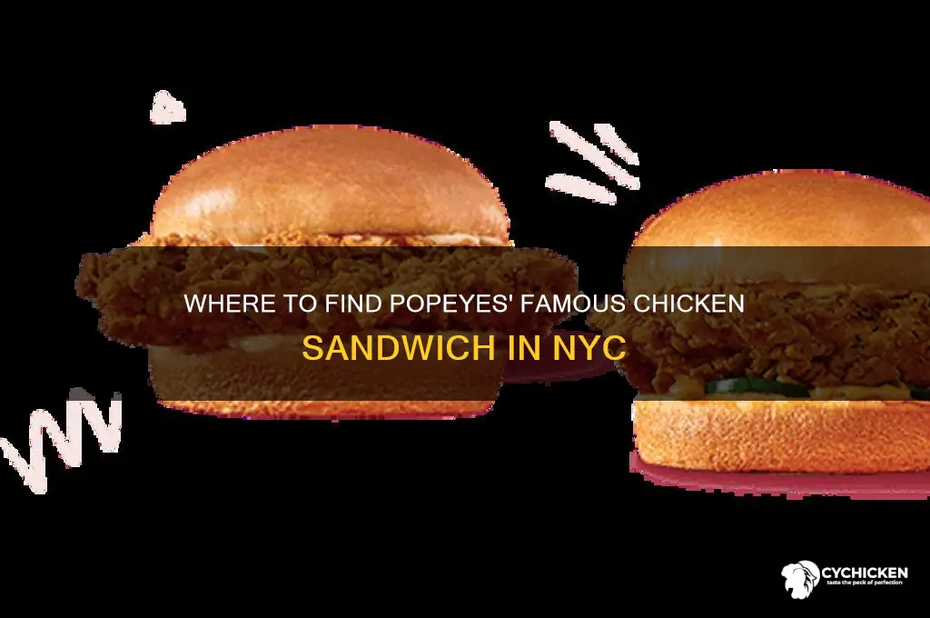 which popeyes in new york has the chicken sandwich