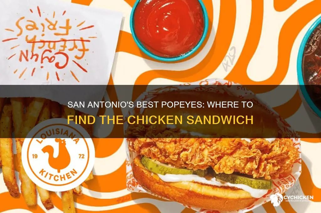 which san antonio popeys has the chicken sandwich