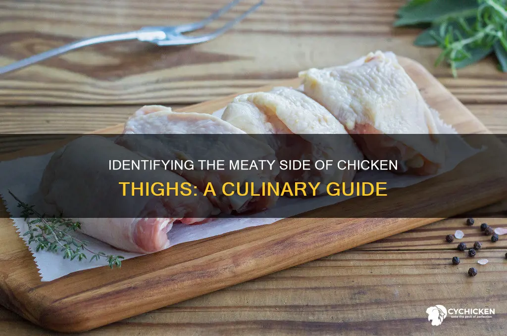 which side is the meaty side of chicken thighs
