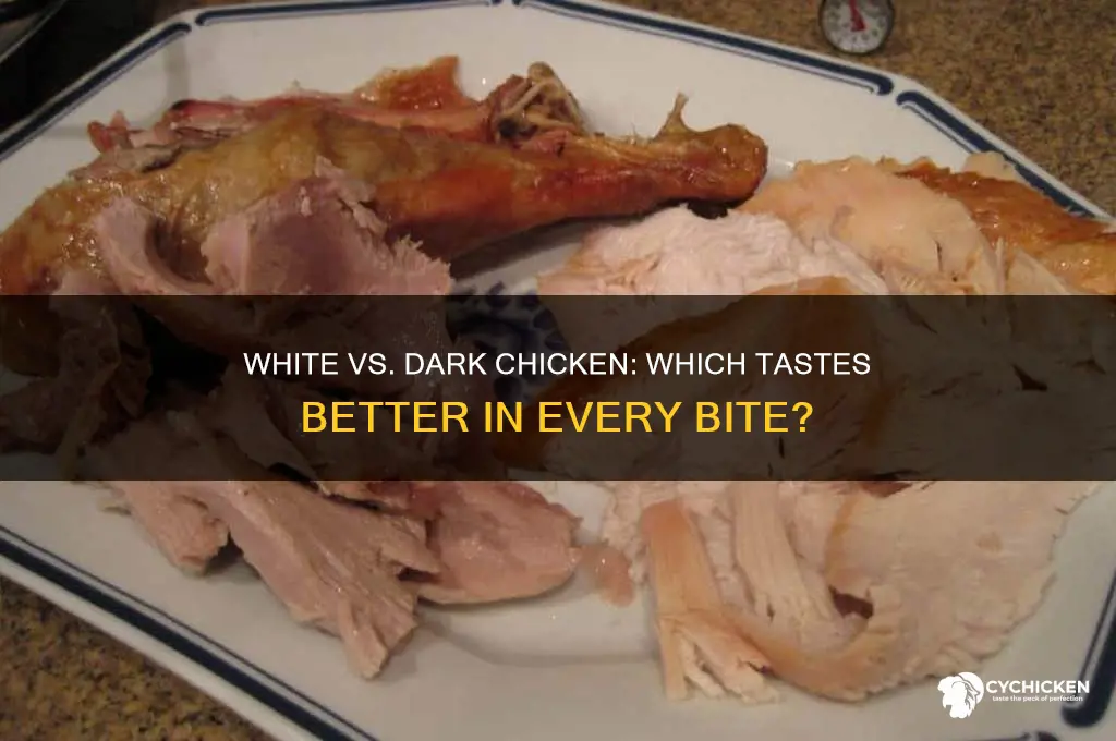 which tase better white chicken or dark chicken