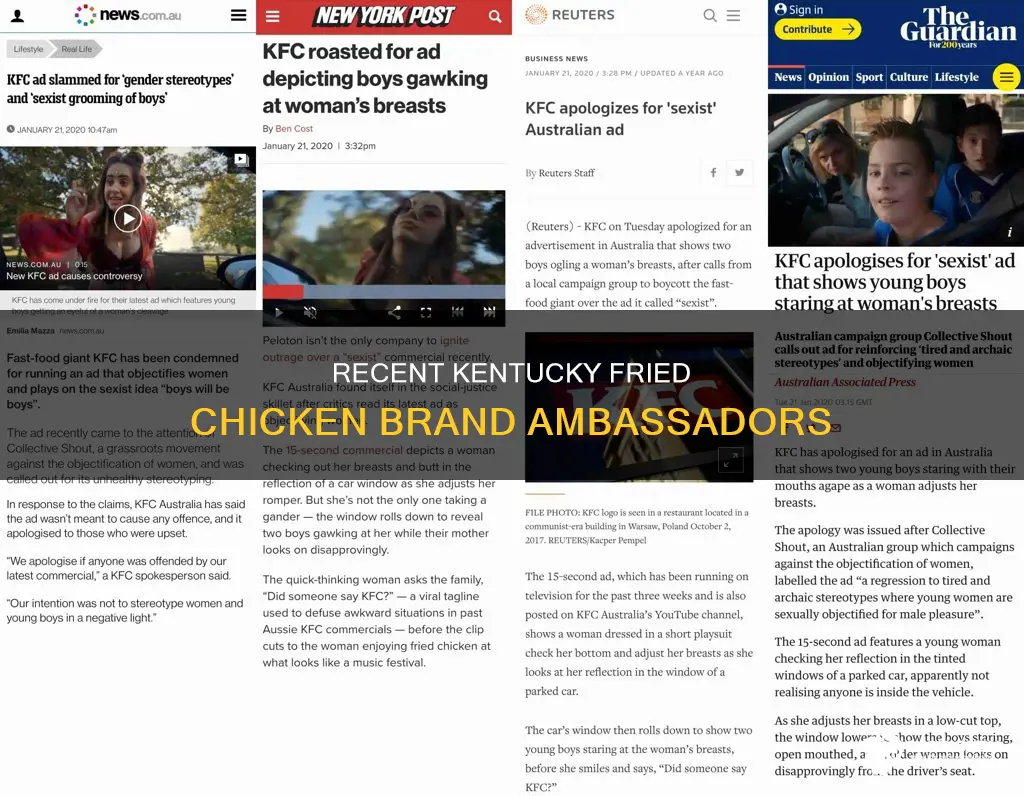 who all has been the kentucky chicken spokespeople lately
