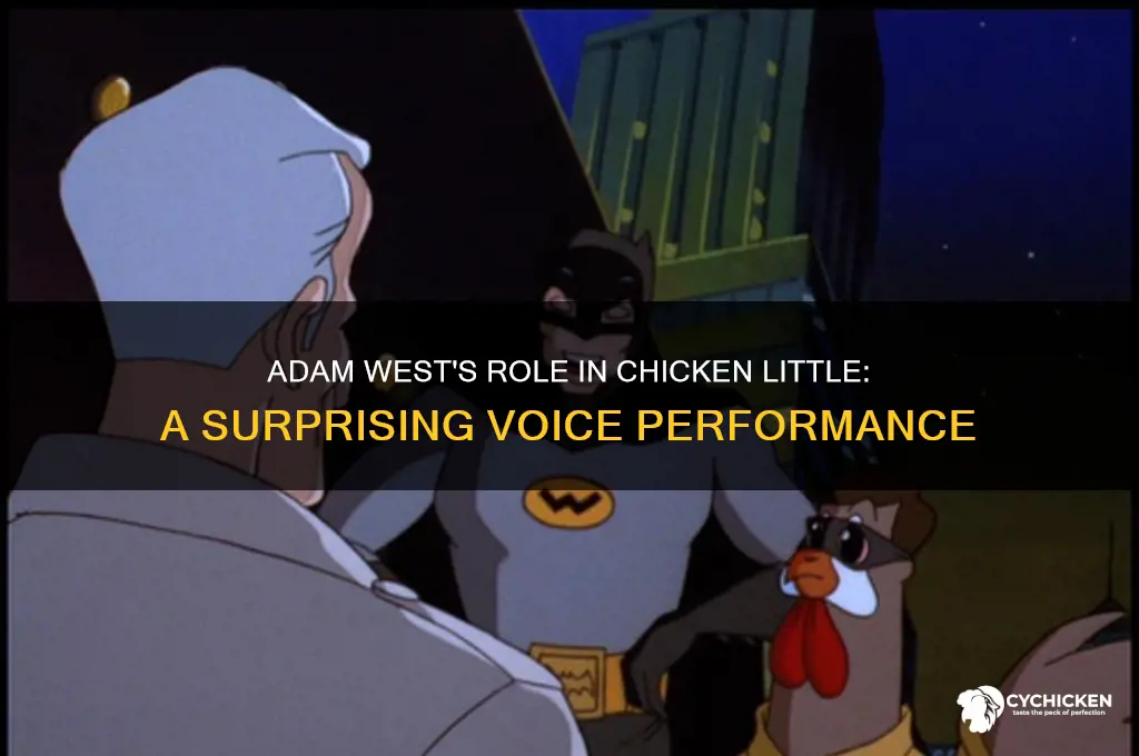 who did adam west play in chicken little