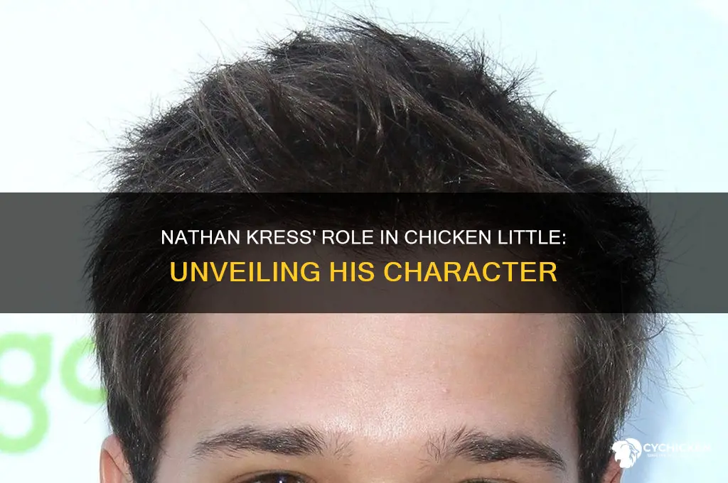 who did nathan kress play in chicken little