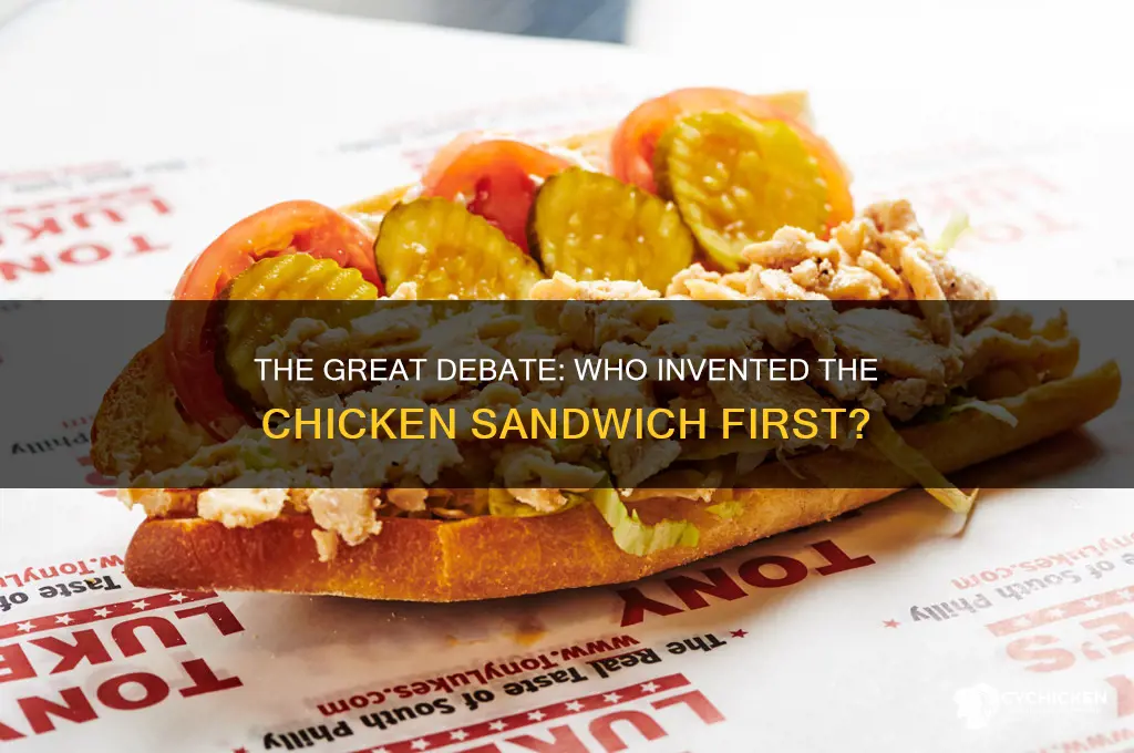 who had the chicken sandwich first