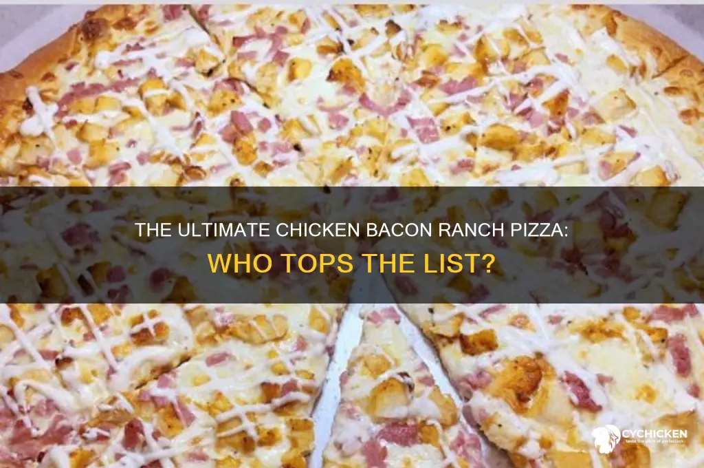 who has the best chicken bacon ranch pizza