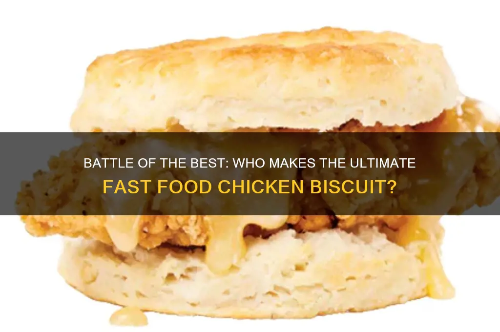 who has the best fast food chicken biscuit