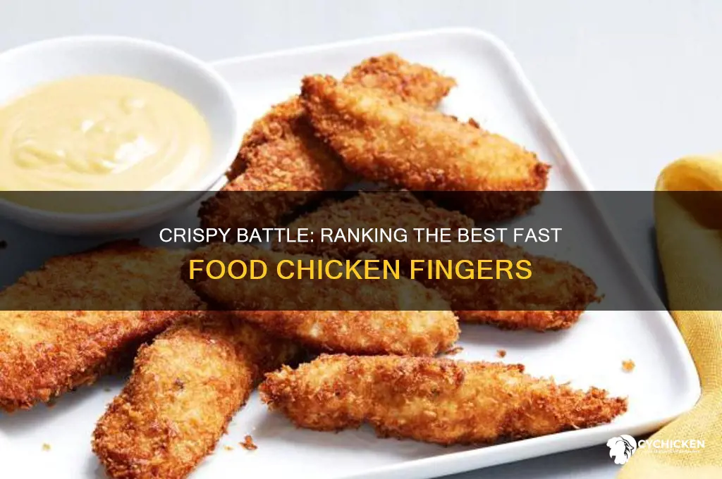 who has the best fast food chicken fingers