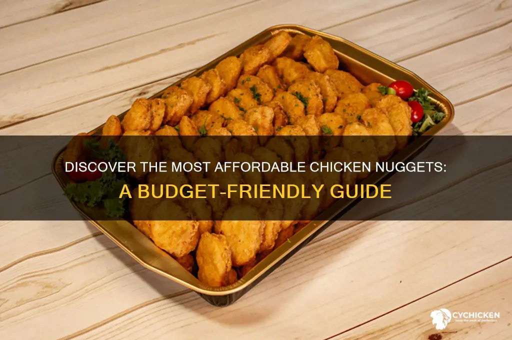 who has the cheapest chicken nuggets